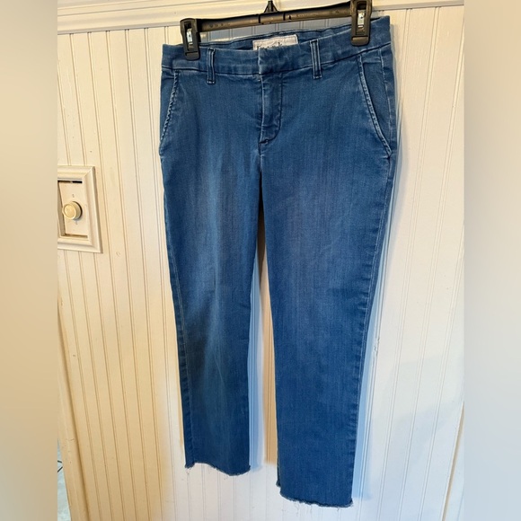 Frank & Eileen Wicklow Raw Hem Cropped Pants - Picture 1 of 7